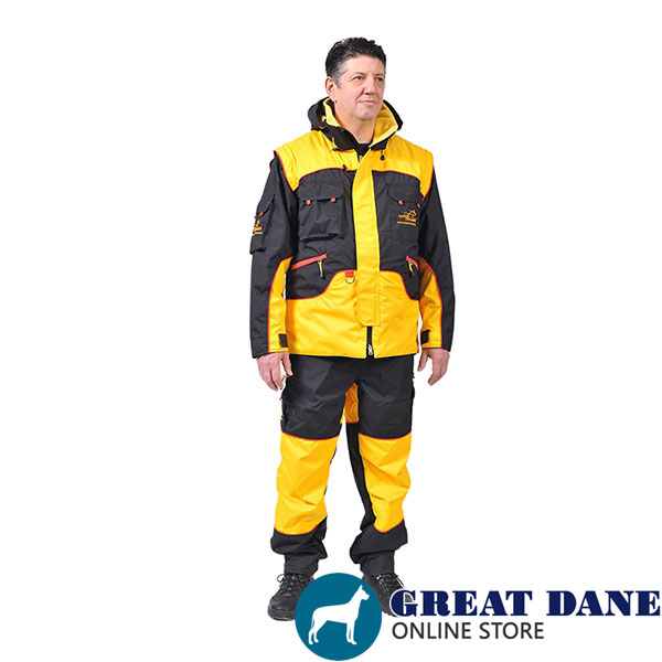 Bite Suit of Wind Resistant Membrane Material for Training